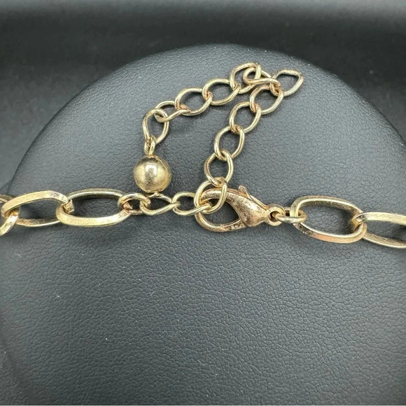 Two Tone Brushed Gold and Silver Unique Geometric Circle Pendant Necklace - Picture 3 of 7